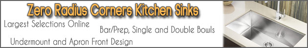 Zero Radius Kitchen Sinks
