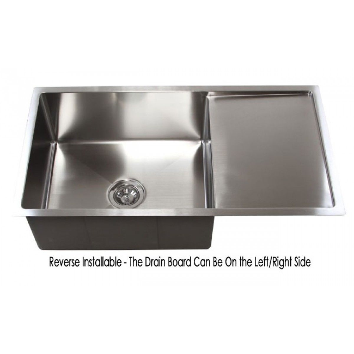 36 Inch Stainless Steel Undermount Single Bowl Kitchen Sink With