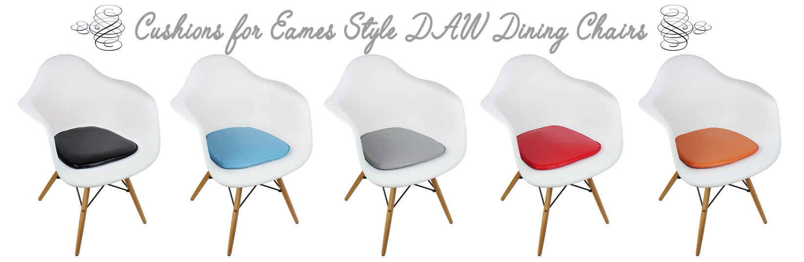 Cushions for DAW Eames Dining and Accent Chairs