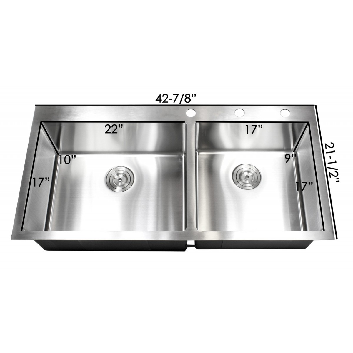 43 Inch Stainless Steel Sink