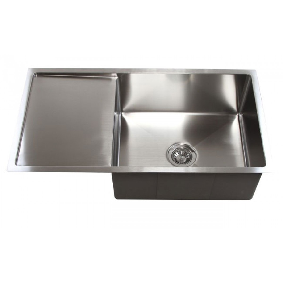 Single Kitchen Sink with small Drainboard (S7540B) – Top Light