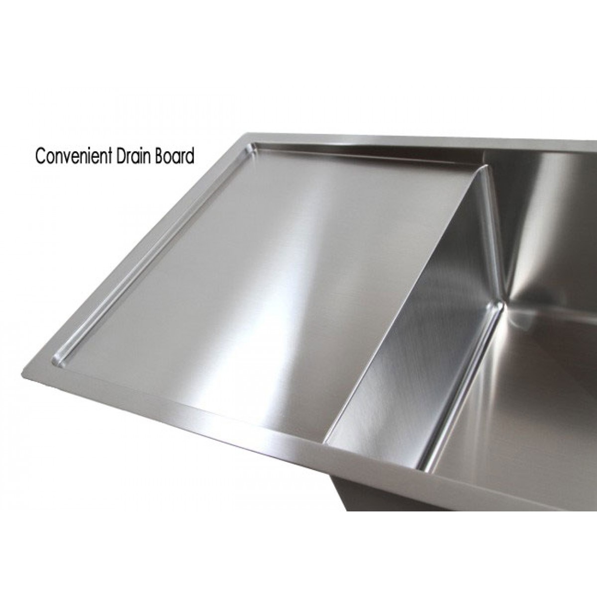 36 Inch Stainless Steel Undermount Single Bowl Kitchen Sink with Drain Board
