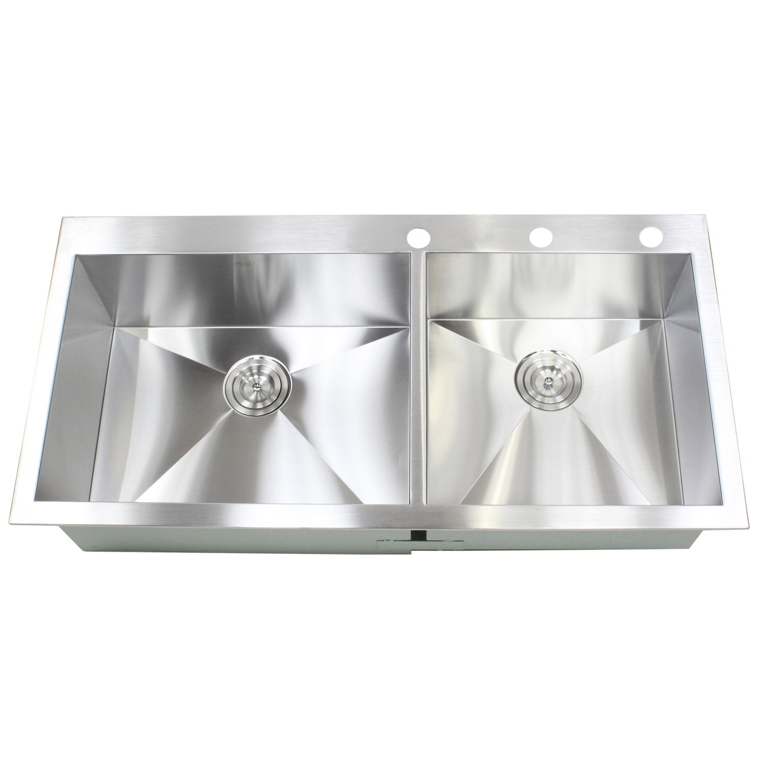 43 Inch Top-Mount / Drop-In Stainless Steel Double Bowl Kitchen Sink 43 Inch Stainless Steel Sink