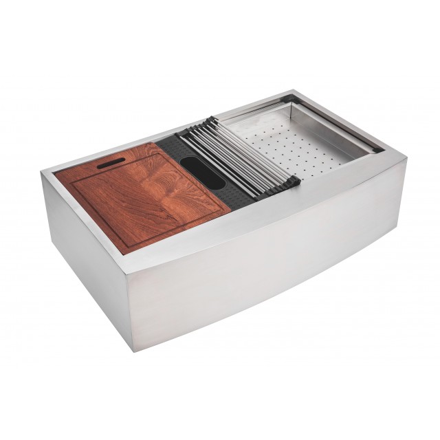 Bokaiya 33x22 Kitchen Sink Drop In Topmount Kitchen Sink Workstation 16 Gauge Single Bowl Stainless Steel 10 Deep Kitchen Sinks With Accessories