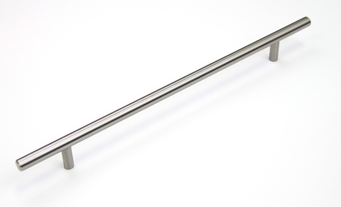 Euro 18 inch (450 mm) Cabinet Stainless Steel Handle Bar Pull with 12-1/2 Inch (317 mm) Hole to Hole Spacing