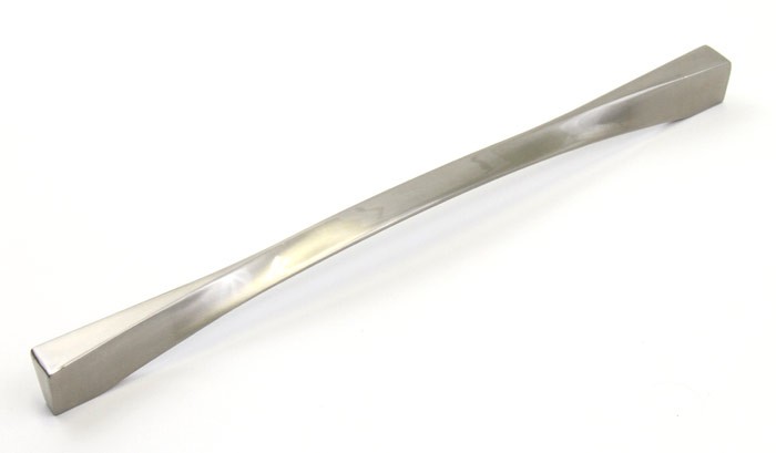 Twist 13-1/4 (336 mm) inch Cabinet Bar Pull Handle Stainless Steel Finish with 12-1/2 Inch (317 mm) Hole to Hole Spacing