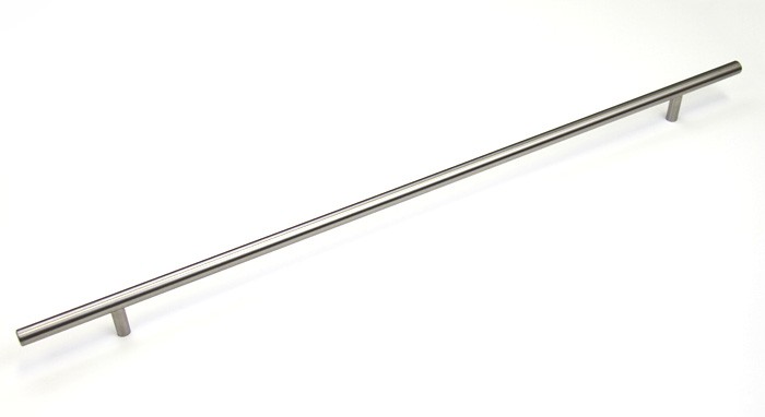 Euro 45-1/8 inch (1150 mm) Cabinet Stainless Steel Handle Bar Pull with 29-1/2" Inch (749 mm) Hole to Hole Spacing