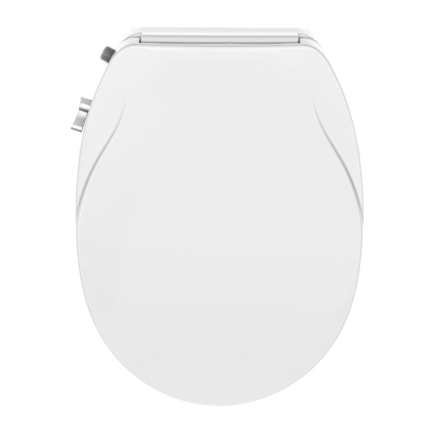 thumbnail interactive-video image 1 of SAODRA Bidet Seat Elongated Toilet Seat - Anual Bidet Non-Electric With Pressure Controls 1 of 14