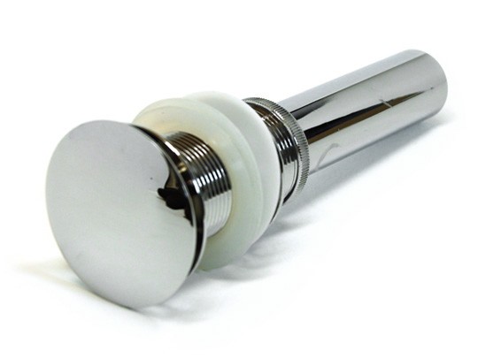 Polished Chrome Bathroom Pop-up Drain without Overflow-1