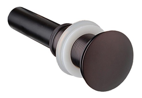 Oil Rubbed Bronze Bathroom Pop-up Drain without Overflow-1