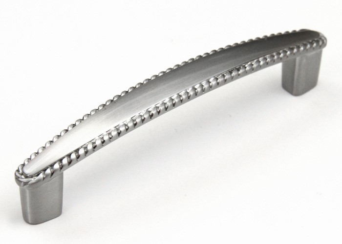 Bead 4-1/4 inch (108 mm) Cabinet Pull Handle Brushed Nickel Finish with 3-3/4" Inch (95 mm) Hole to Hole Spacing