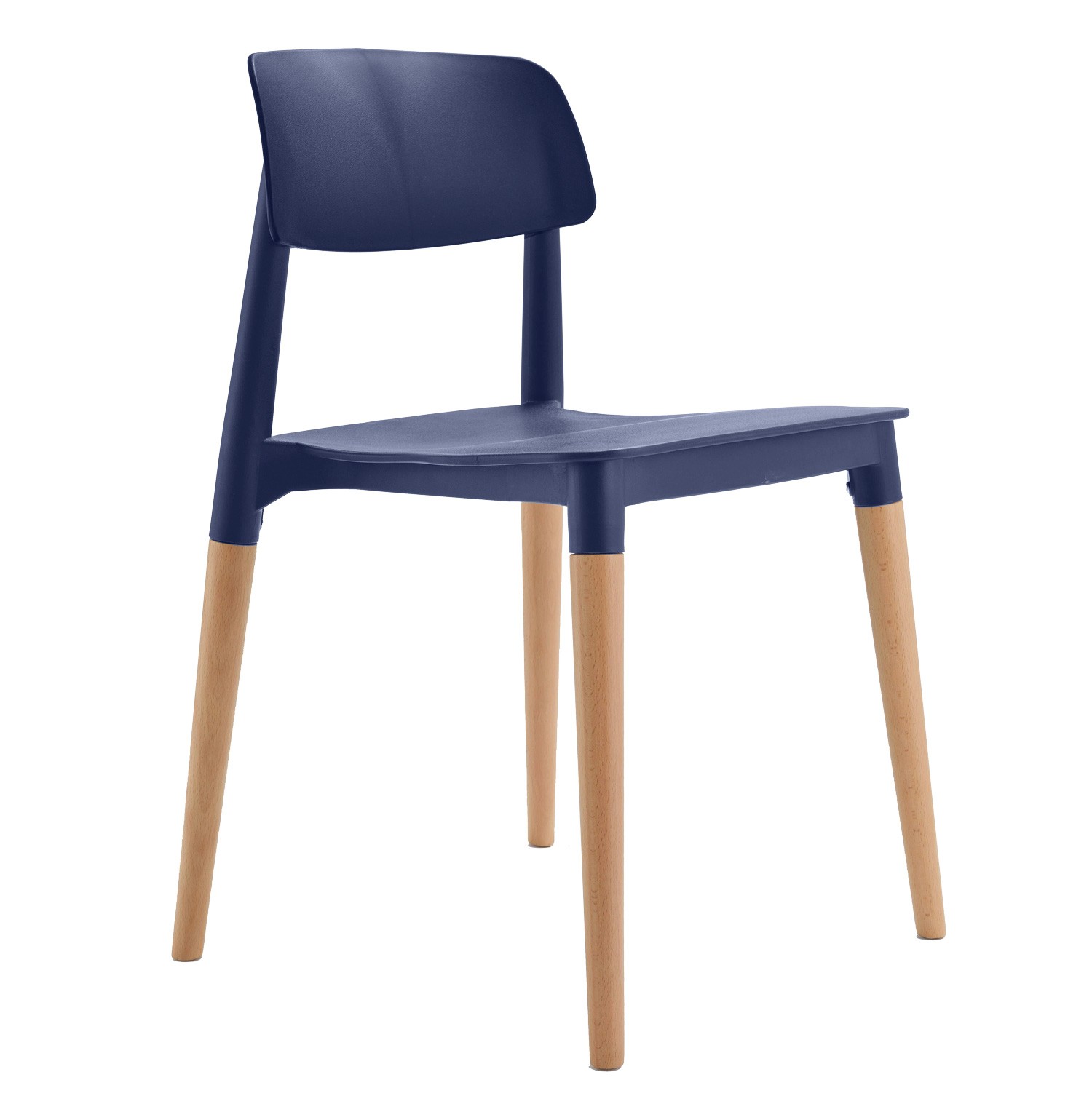 Bel Navy Dining Bistro Cafe Style Modern Minimalist Side Chair