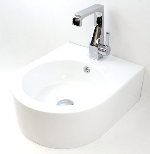 Porcelain Ceramic Single Hole Bathroom Sink - 22 x 18 x 6-1/2 Inch-1