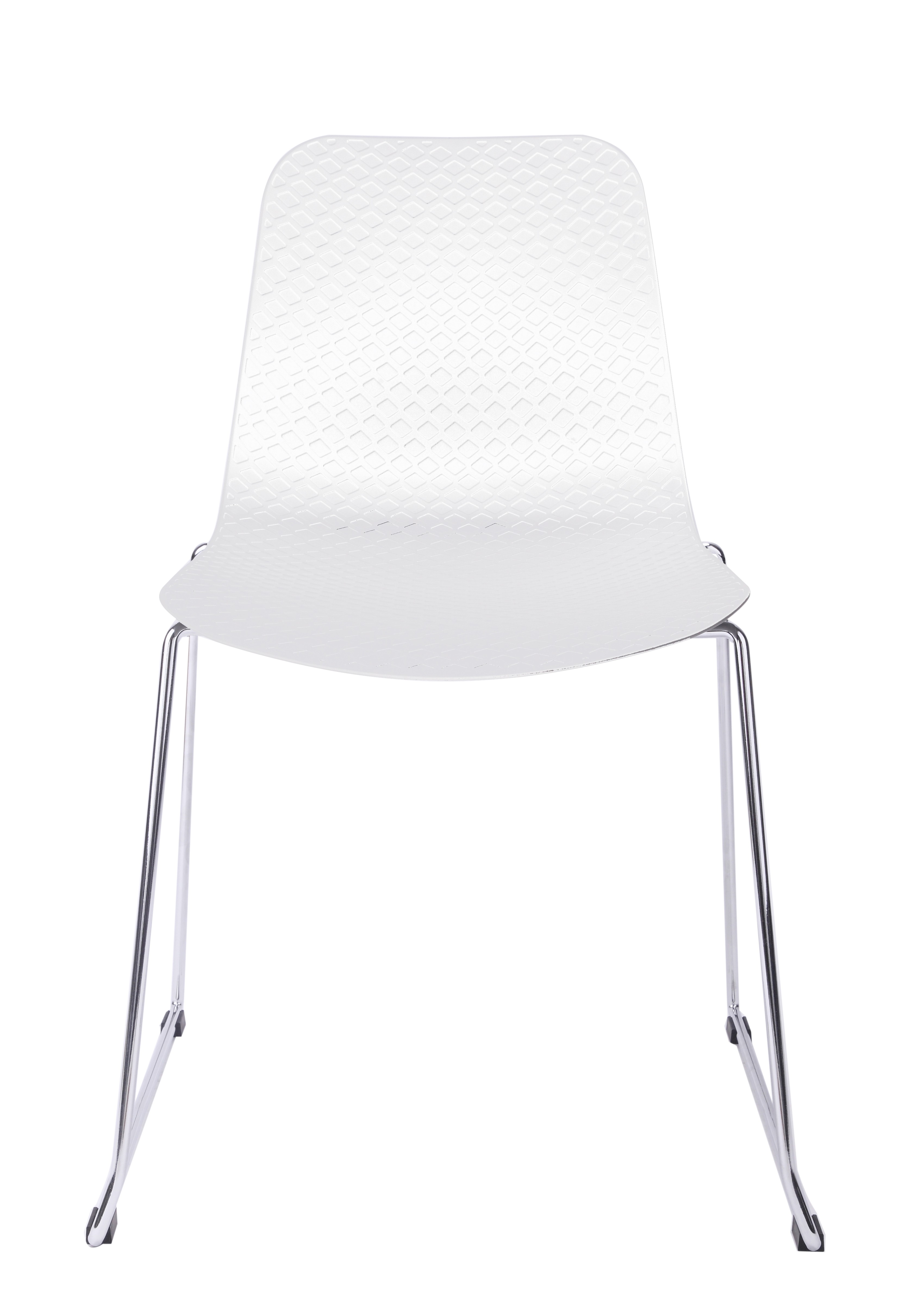 Chair Piccadilly White Plastic Steel 