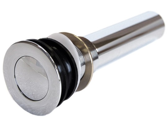 1-1/2 Inch Polished Chrome Bathroom Pop-up Drain without Overflow