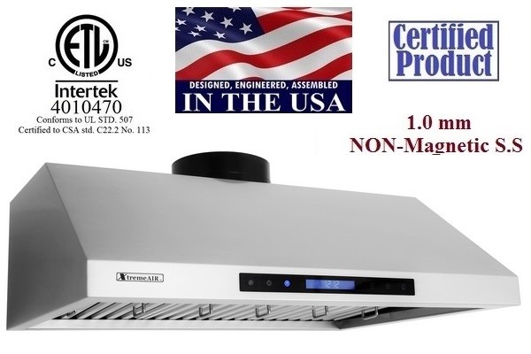 XtremeAIR 30 Inch Under Cabinet Stainless Steel Range Hood R230