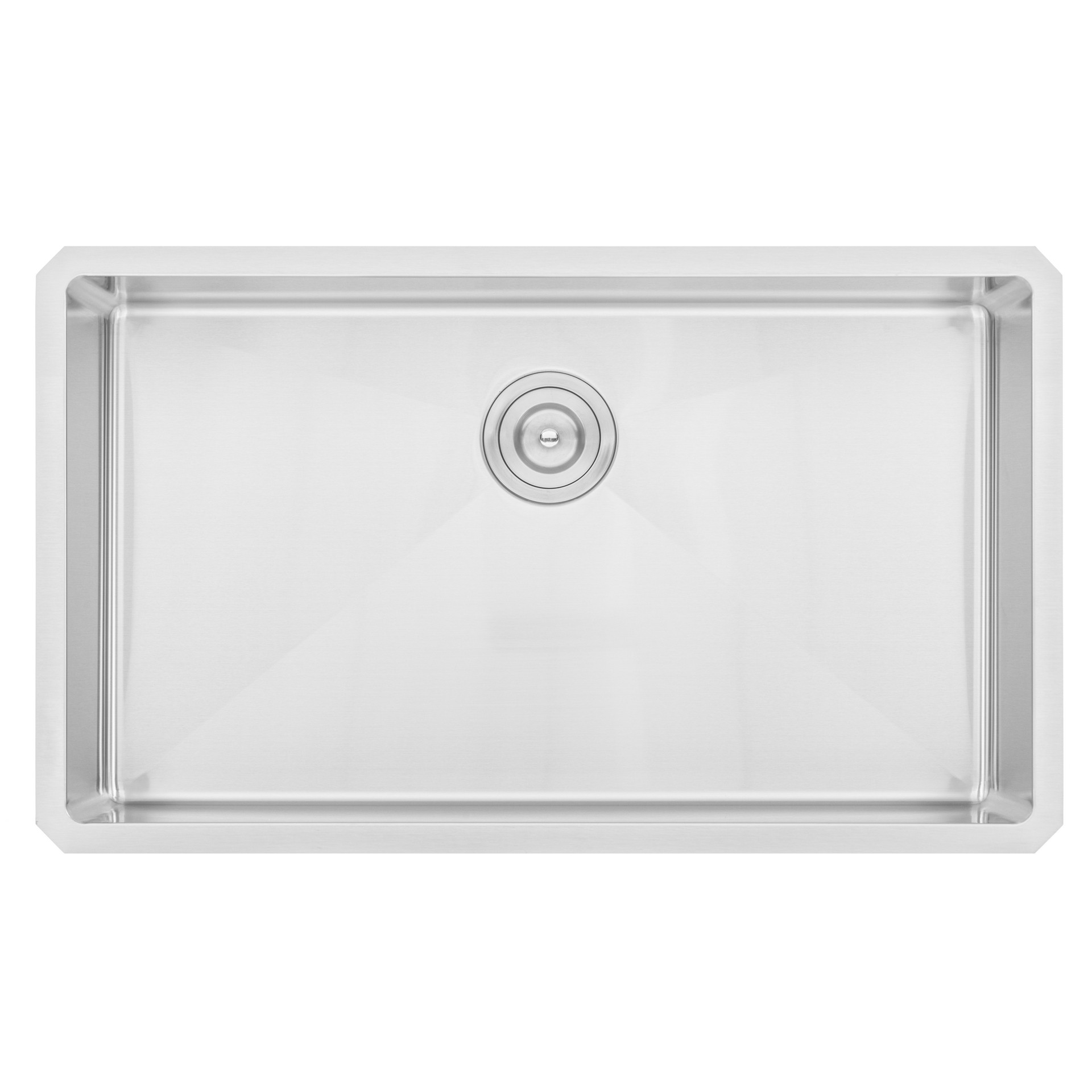 CozyBlock 32 in. x 19 in. x 10 in. 16-Gauge Stainless Steel Undermount Single Bowl Kitchen Sink