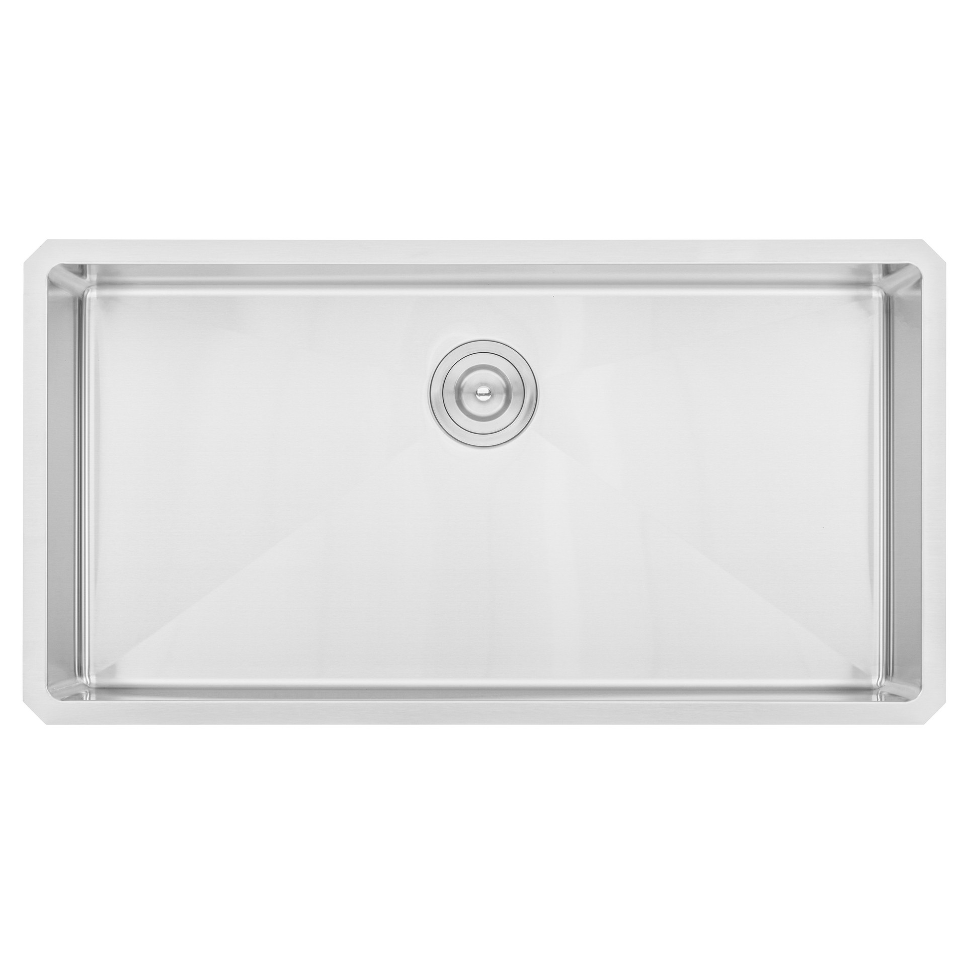 CozyBlock 36 in. x 19 in. x 10 in. 16-Gauge Stainless Steel Undermount Single Bowl Kitchen Sink