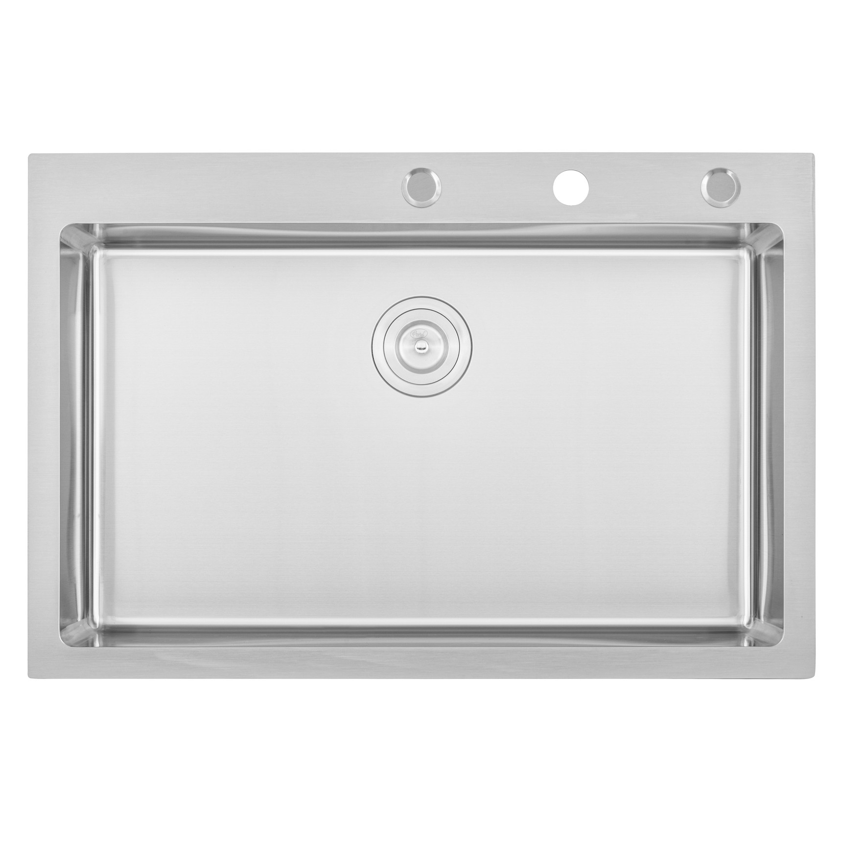 CozyBlock 33 Inch 16-Gauge Stainless Steel Topmount Drop-in Single Bowl Kitchen Sink in Brushed Stainless Steel Finish