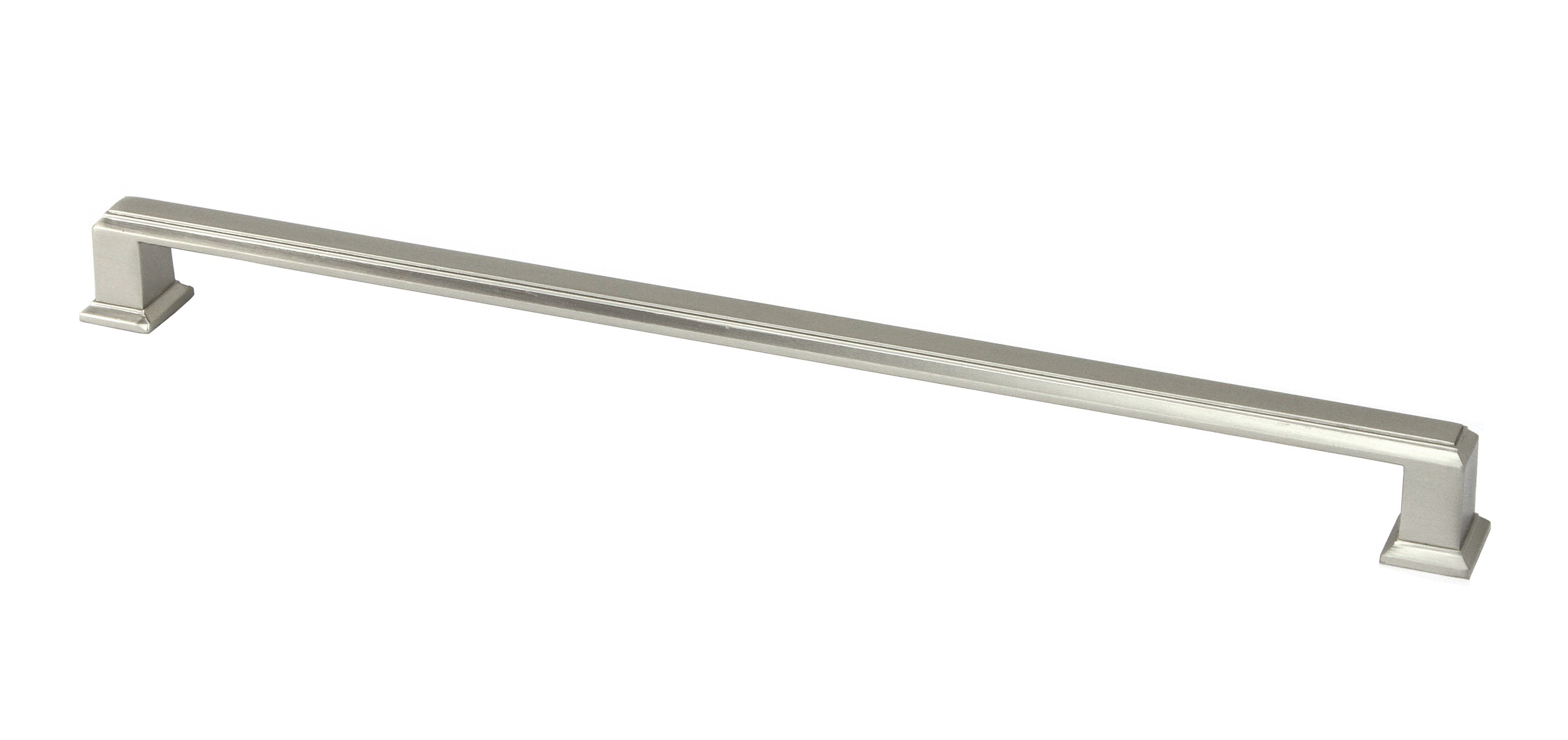 12 inch Stainless Steel Brushed Finish Square Cabinet Bar Pull Handle (11-5/16" Hole to Hole Spacing)