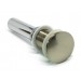 Brushed Nickel Bathroom Pop-up Drain with Overflow-1