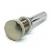 Brushed Nickel Bathroom Pop-up Drain without Overflow-1