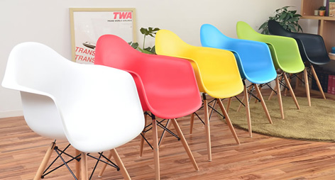 Mid-Century Dining Arm Chairs with Beech Wood Legs