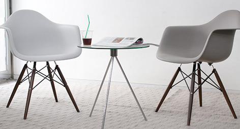 Mid-Century Dining Arm Chairs with Dark Walnut Legs