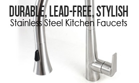 Lead Free Stainless Steel Kitchen Faucets